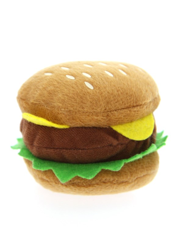 Hamburger Plush & Squeaky Hundeleke