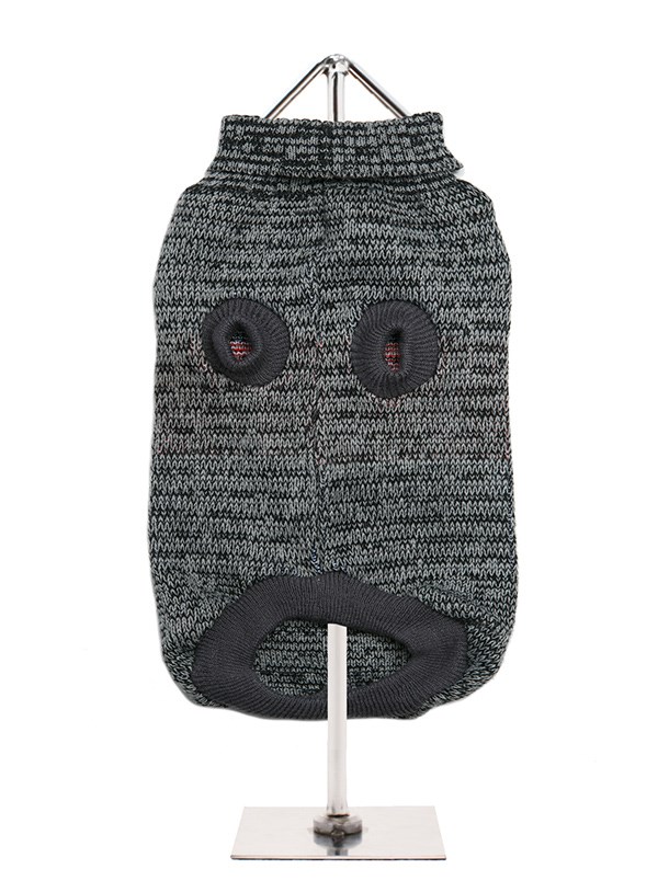 Charcoal Grey / Red Argyle Sweater