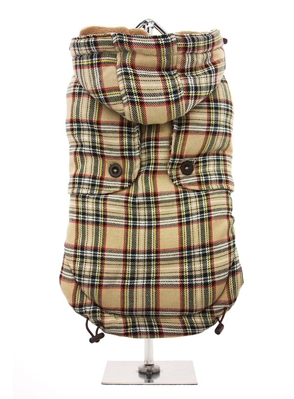 Brown Tartan Coat Hundejakke