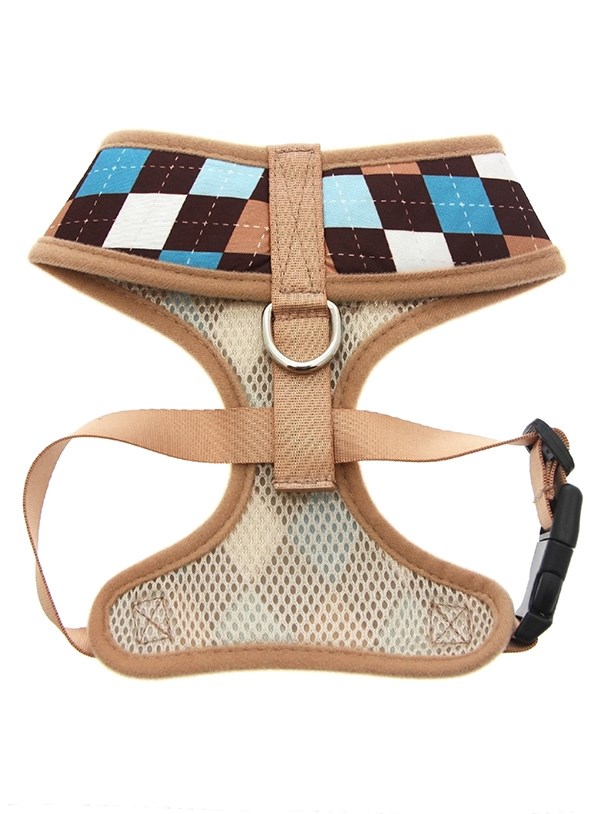 Brown & Blue Argyle - Hundesele