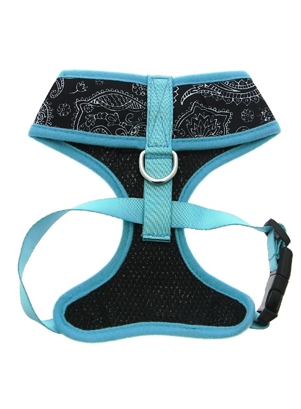 Black & Blue Paisley Hundesele