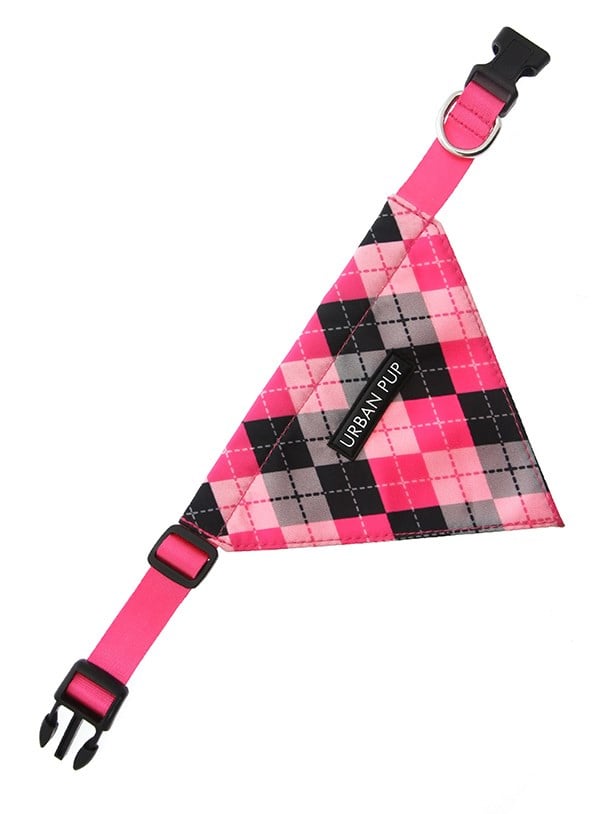 Pink Argyle Bandana