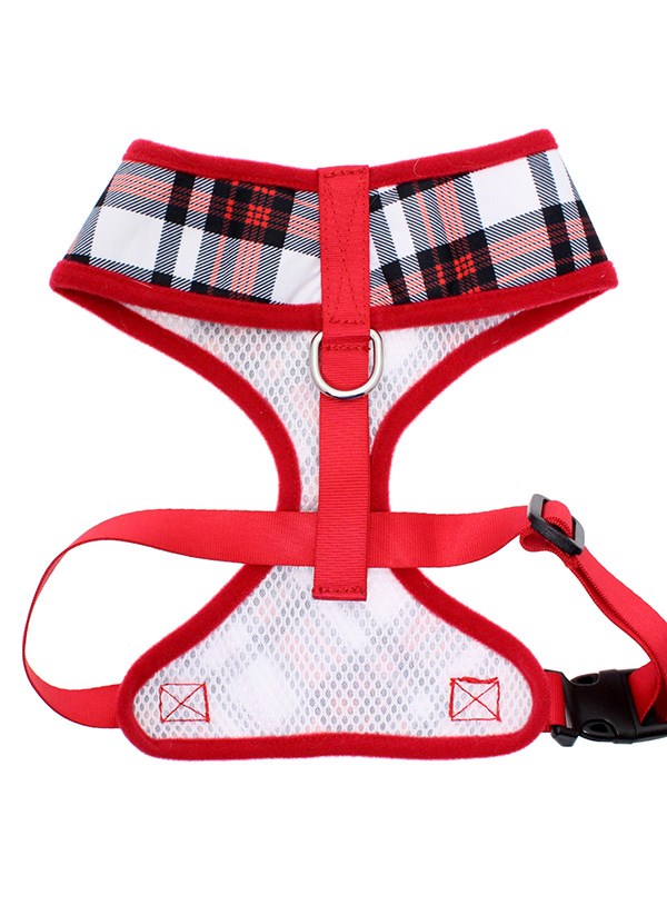 Red & White Plaid - Hundesele