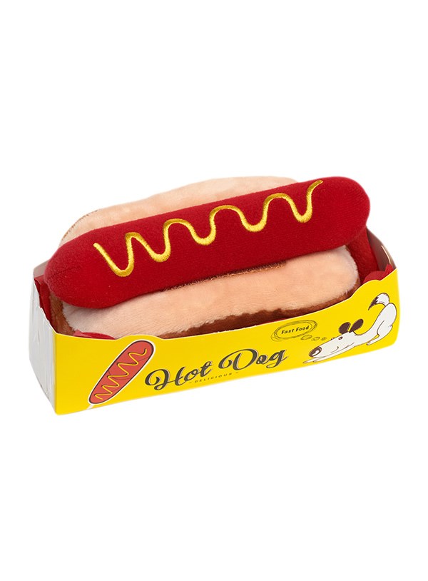 Hotdog Plush & Squeaky Hundeleke