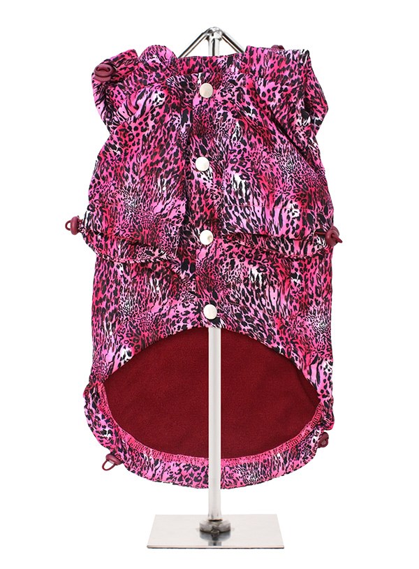 Pink Leopard Print Rainstorm Rain coat