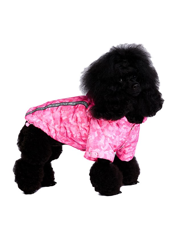 Pink Camouflage Print Rainstorm Rain Coat