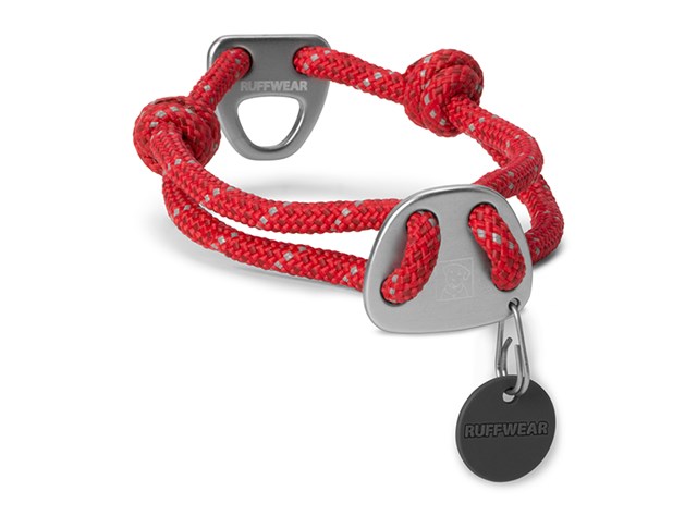 Knot-A-Collar Regulerbart Halsbånd - Rød