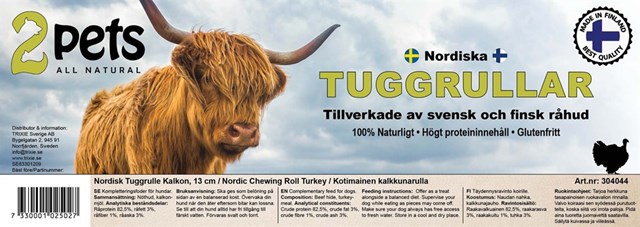 2pets Nordic tyggerull med kalkun 13 cm