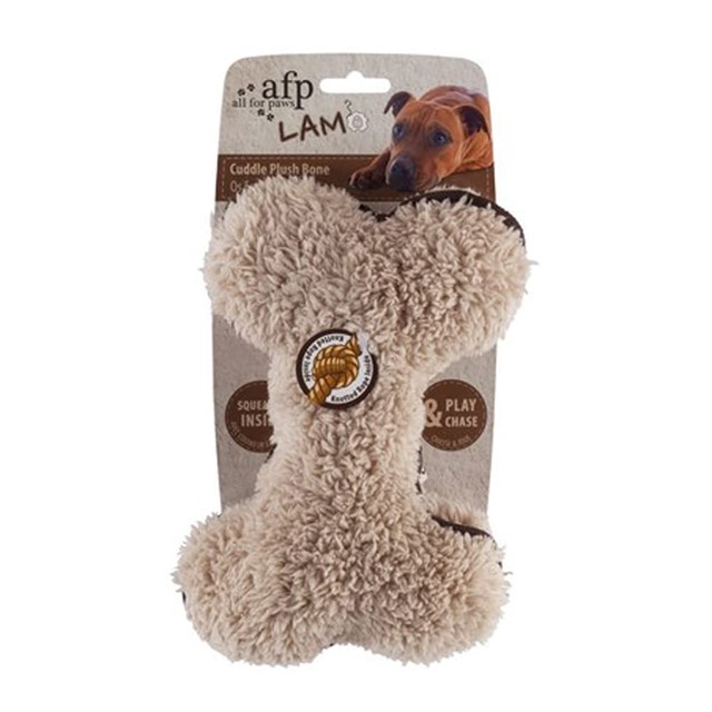 Cuddle Bone - Dog toy with squeaker