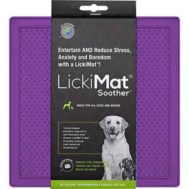 Lickimat Soother Food Bowl / Lick Mat purple