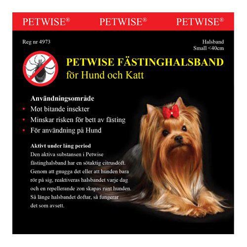 Flåtthalsbånd for hund SMALL <40 cm