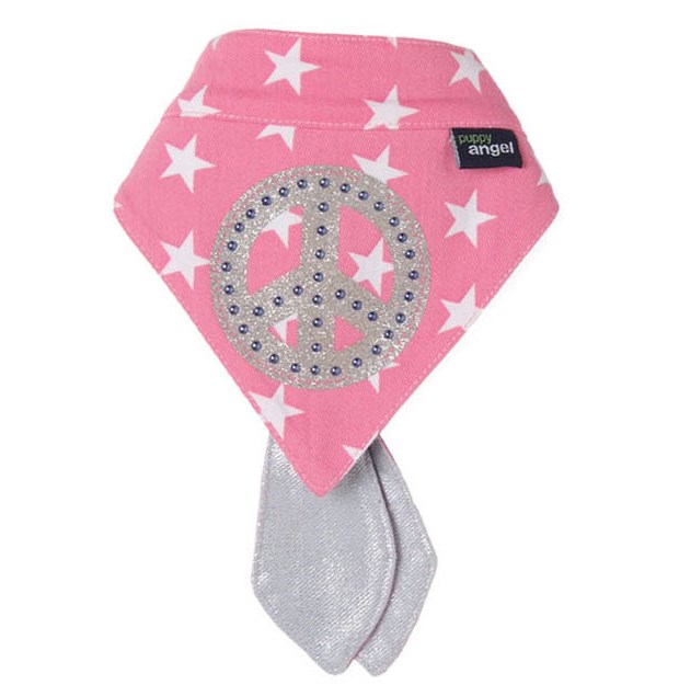 Peace Star Scarf Pink