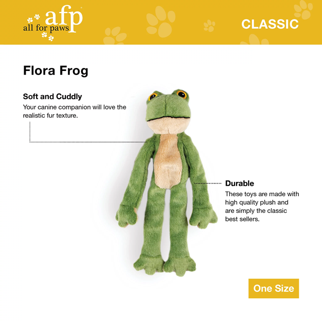 Grodan Flora - Myk hundeleke med pip