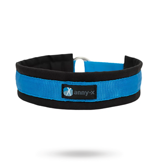 Anny-x Pull Stop Halsbånd - Svart/blå