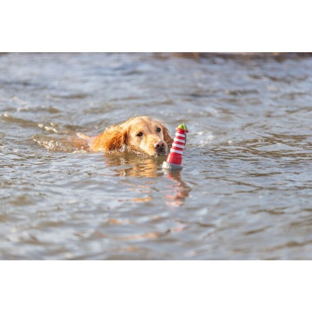 Aqua Toy fyrtårn på tau - Flytende hundeleke