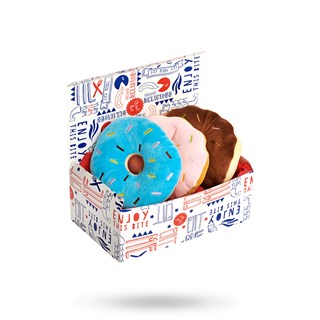 Box Of Donuts 3 X Plush & Squeaky Hundeleke