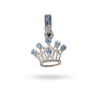 Crown Blue Dangling Charm