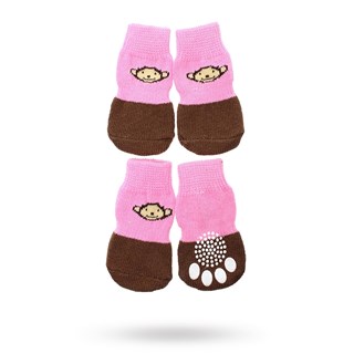 Cheeky Monkey - Hundesokker Med Antiskli