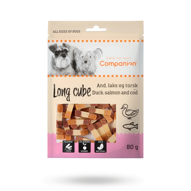 Companion Long Cube And, laks og torsk 80g