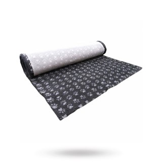 Companion Profleece Hundeteppe - Grå/hvit Med Poter 100x75 Cm