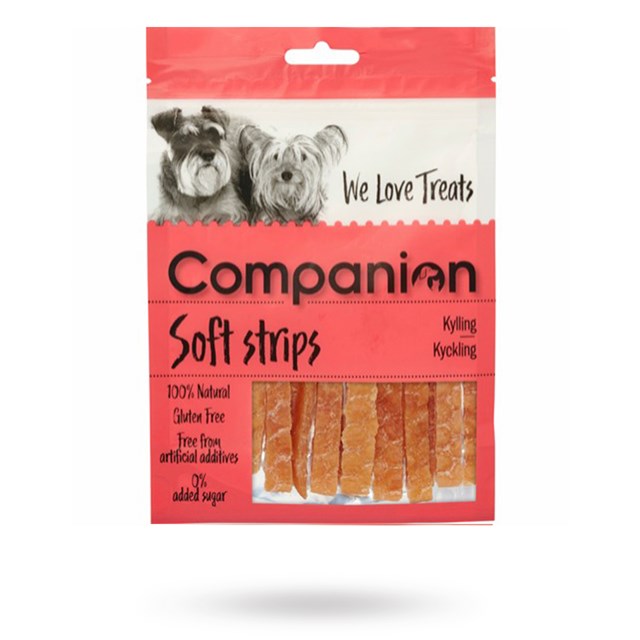 Companion Soft Strips Kylling 80g