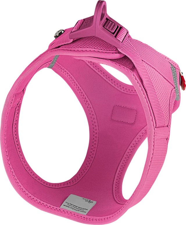 Curli Vest Clasp Air-Mesh Hundesele - Fuchsia