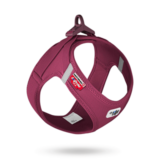 Curli Vest Clasp Air-mesh Hundesele - Ruby