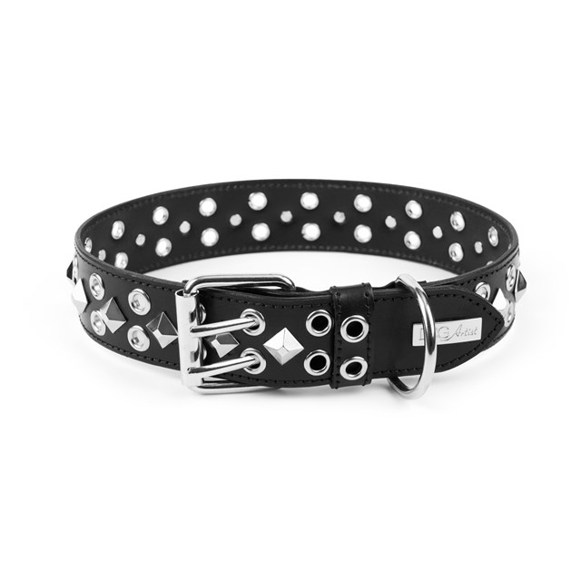 MAGIC Black - Lærhalsbånd