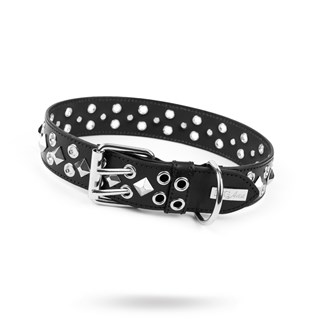 Magic Black - Lærhalsbånd