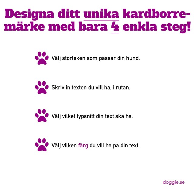 K9 DESIGN DITT EGET BORRELÅSMERKE