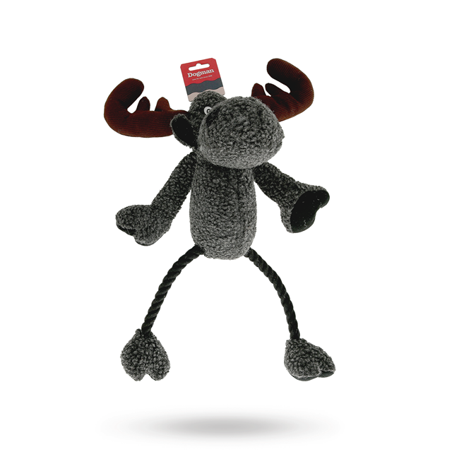 Elg med pip Grå 50 cm