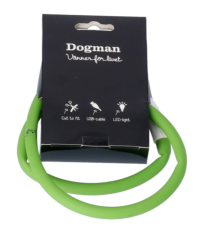 Dogman LED Halsbånd Grønn