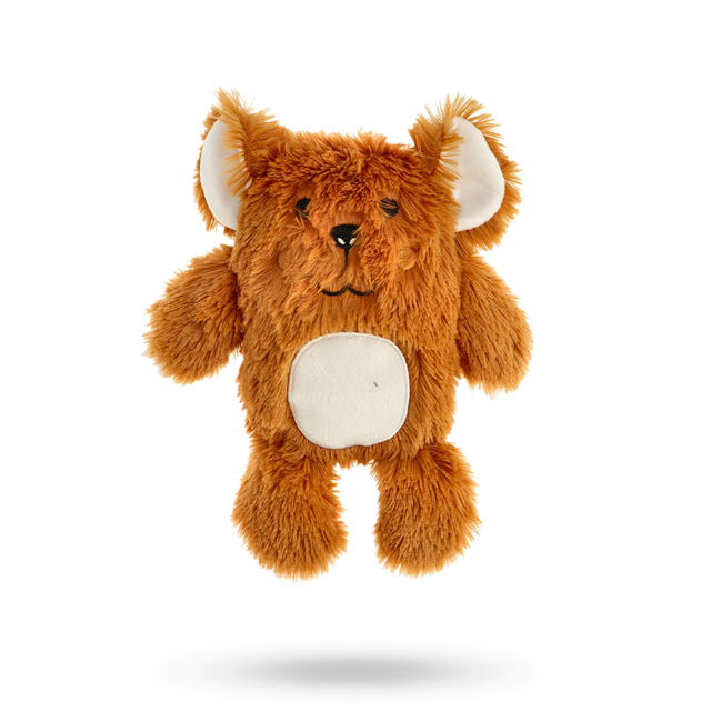 Dogman BuddyBear Brun – Myk hundeleke med pip