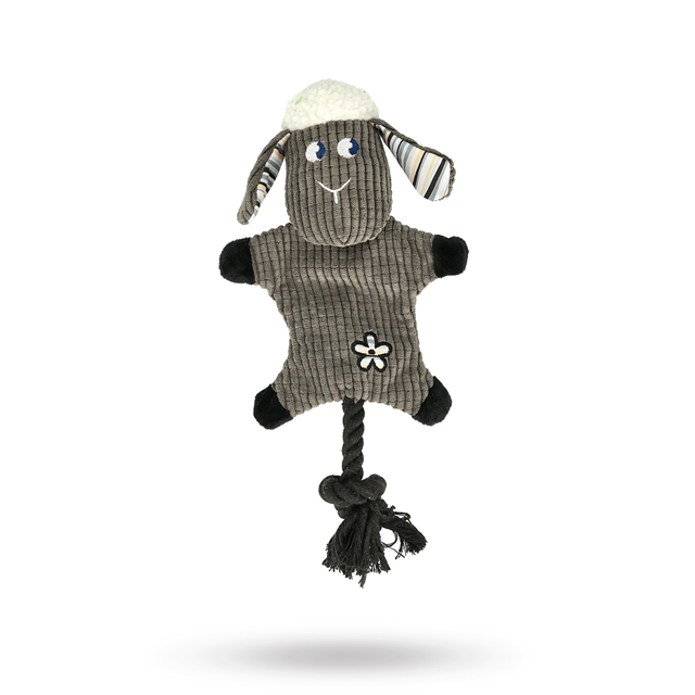 Dogman Lambe Prassel Gul - Hundeleke med pip