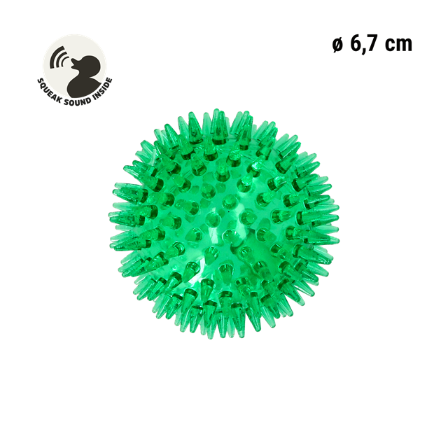 Dogman Silikonball med pigger 6,7 cm