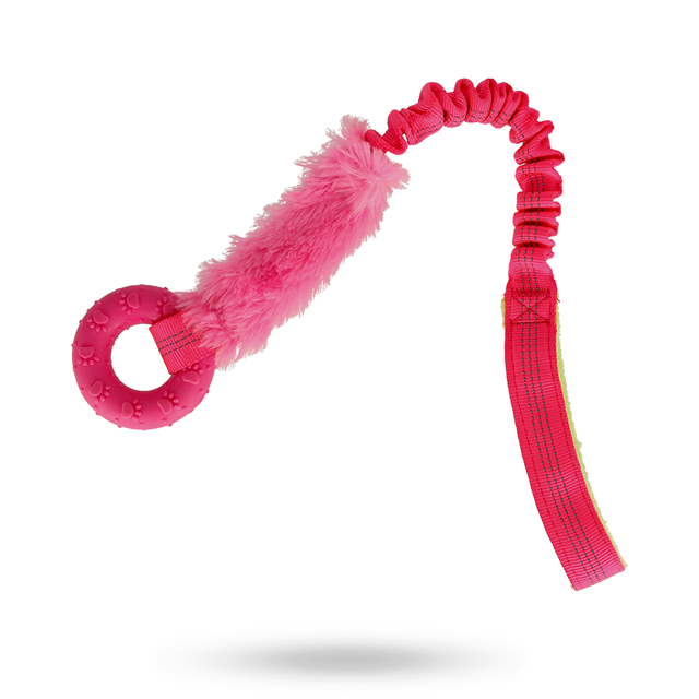Dogman Valpeleke med Ring – Rosa