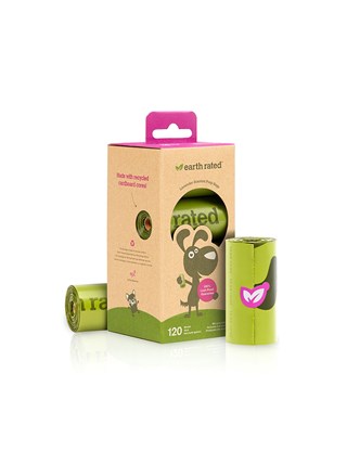 Earth Rated Miljøvennlige Hundeposer Refills 8-pack Lavendel