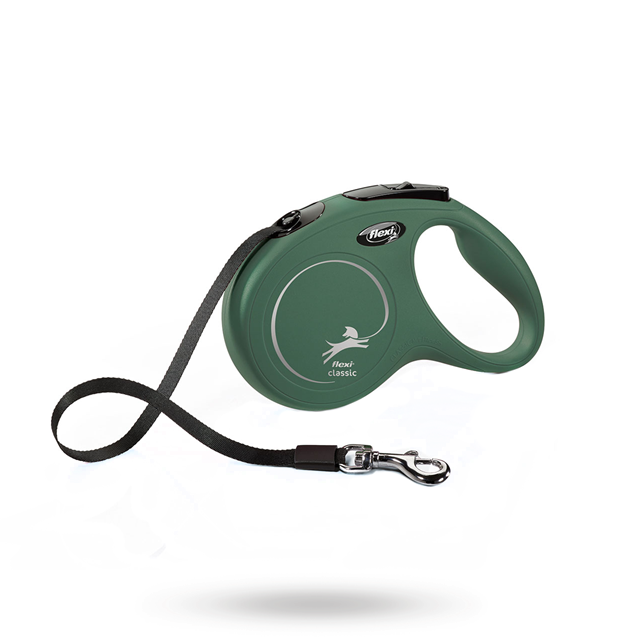 Flexi New Classic Kobbel Med Bånd 5 m - Olivgrønn