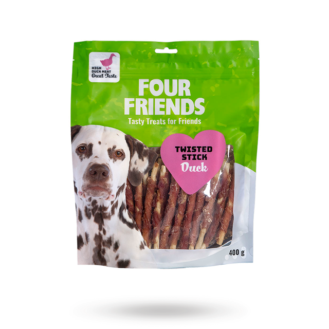 Four Friends Twisted Stick Duck 12,5 cm 40-pack