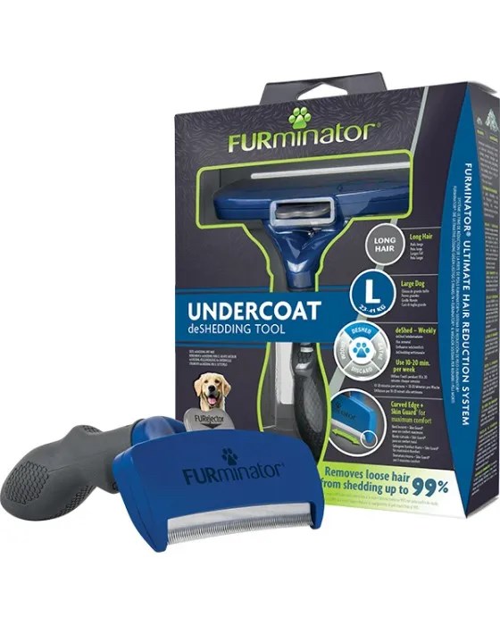 Furminator Deshedding Tool - For large dogs with long fur