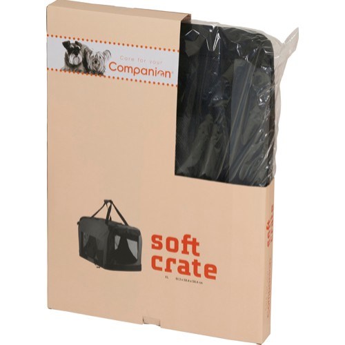 Companion Pet Soft Crate - Grey/Black