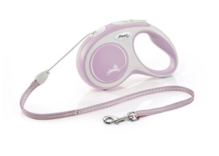 Flexi New Comfort Kobbel Med Snøre 8 M - Rosa