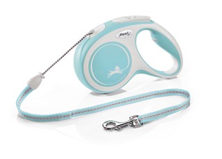Flexi New Comfort Kobbel Med Snøre 8 M - Lyseblå