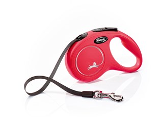 Flexi New Classic Kobbel Med Bånd 5 M - Rød