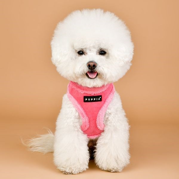 TERRY pink - padded dog harness