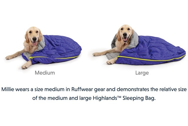 Highlands Dog Sleeping Bag Huckleberry Blue Sovepose
