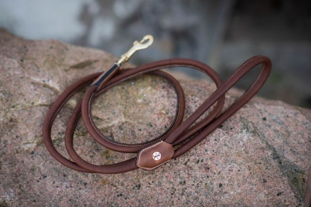 Jacson Alba Leather Leash - Brun