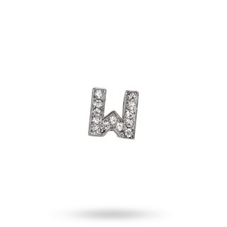 Rhinestone Crystal Letters W