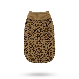 Leopard Print Knitted Sweater