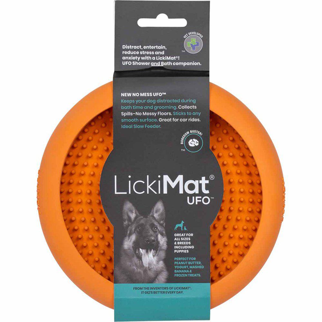 LickiMat Ufo Hundeskål - Oransje